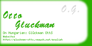 otto gluckman business card